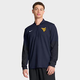 Men's Nike Navy West Virginia Mountaineers One Goal Performance Half-Zip Pullover
