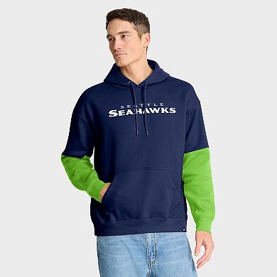 Men's Fanatics College Navy Seattle Seahawks Helmet Pullover Hoodie