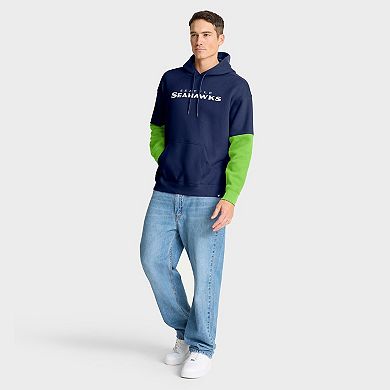 Men's Fanatics College Navy Seattle Seahawks Helmet Pullover Hoodie