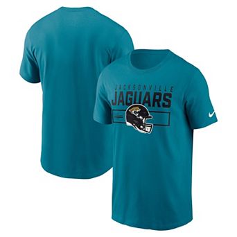 Men's Nike Teal Jacksonville Jaguars Primetime Helmet Essential T-Shirt