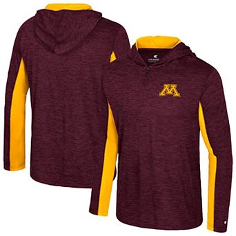 Men's Colosseum Maroon Minnesota Golden Gophers Always Sunny Quarter-Zip Hoodie