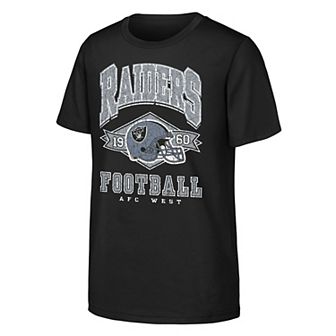 Youth Outerstuff Black Las Vegas Raiders Kick Off T-Shirt