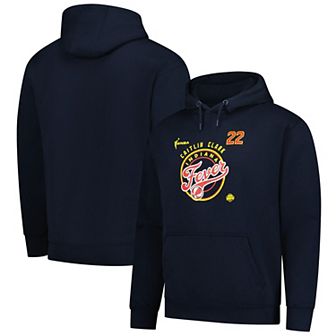 Unisex Stitches Caitlin Clark Navy Indiana Fever Dynasty Apparel Player & Team Logo Hoodie