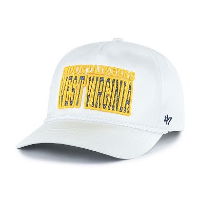 Women's '47 White West Virginia Mountaineers Outspoken Hitch Adjustable Hat