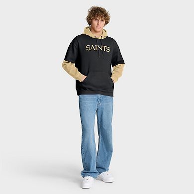 Men's Fanatics Black New Orleans Saints Helmet Pullover Hoodie