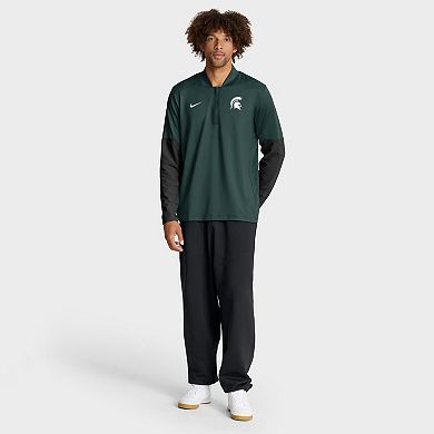 Men's Nike Green Michigan State Spartans One Goal Performance Half-Zip Pullover