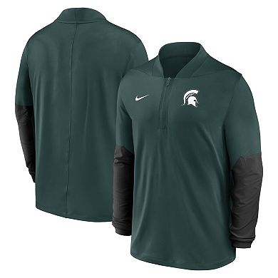 Men's Nike Green Michigan State Spartans One Goal Performance Half-Zip Pullover