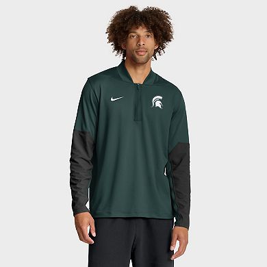 Men's Nike Green Michigan State Spartans One Goal Performance Half-Zip Pullover