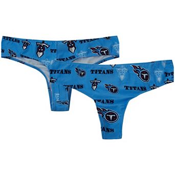 Women's Concepts Sport Light Blue Tennessee Titans Mosaic All Over Print Thong