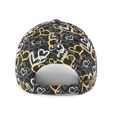 Girls Toddler '47 Black Pittsburgh Steelers Mural Clean Up Adjustable Hat
