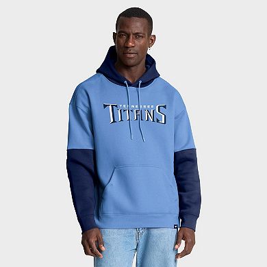 Men's Fanatics Light Blue Tennessee Titans Helmet Pullover Hoodie