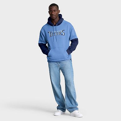 Men's Fanatics Light Blue Tennessee Titans Helmet Pullover Hoodie