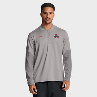 Men's Nike Gray Ohio State Buckeyes One Goal Performance Half-Zip Pullover