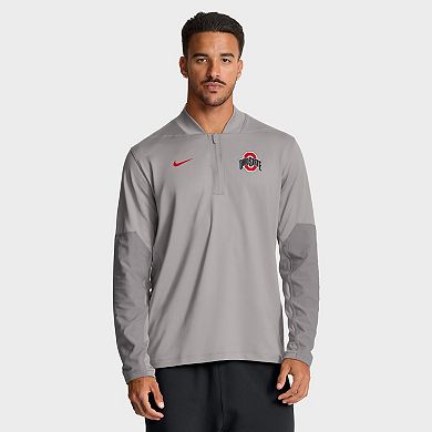 Men's Nike Gray Ohio State Buckeyes One Goal Performance Half-Zip Pullover