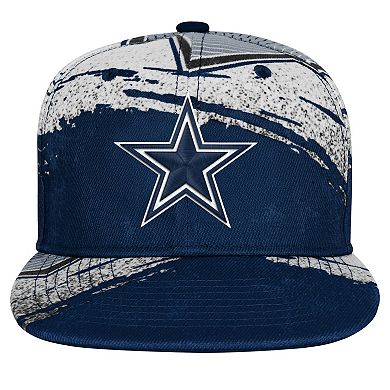 Youth Outerstuff Navy Dallas Cowboys Make Noise Adjustable Hat