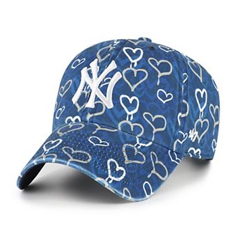 Girls Youth '47 Navy New York Yankees Mural Clean Up Adjustable Hat