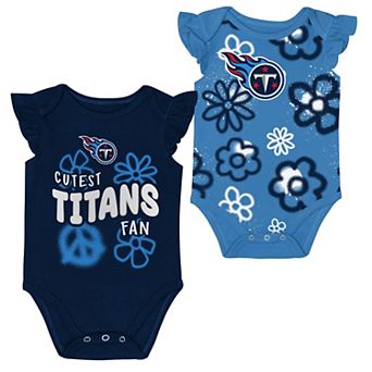 Girls Newborn & Infant Outerstuff Tennessee Titans The Sunshine Two-Piece Bodysuit Set