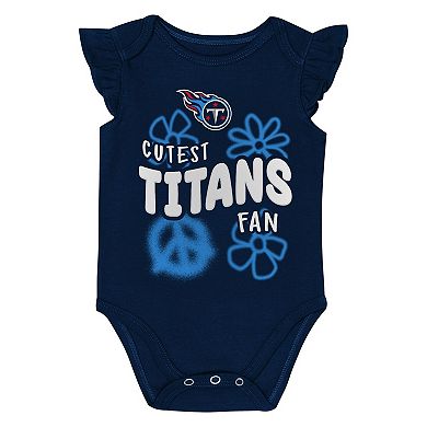 Girls Newborn & Infant Outerstuff Tennessee Titans The Sunshine Two-Piece Bodysuit Set