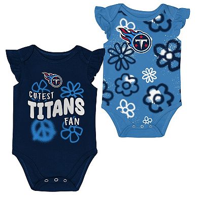 Girls Newborn & Infant Outerstuff Tennessee Titans The Sunshine Two-Piece Bodysuit Set