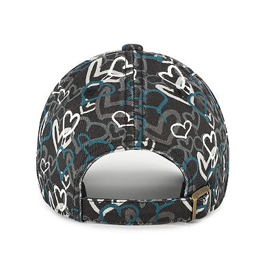 Girls Toddler '47 Black Philadelphia Eagles Mural Clean Up Adjustable Hat