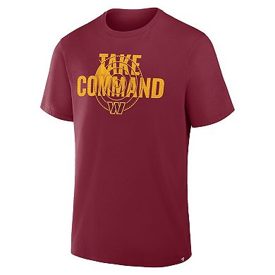 Men's Fanatics Burgundy Washington Commanders Hometown True Favorite T-Shirt
