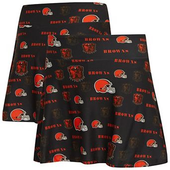 Women's Concepts Sport Brown Cleveland Browns Mosaic Allover Print Skort