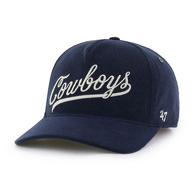 Men's '47 Navy Dallas Cowboys Golden Age Relaxed Corduroy Hitch Adjustable Hat
