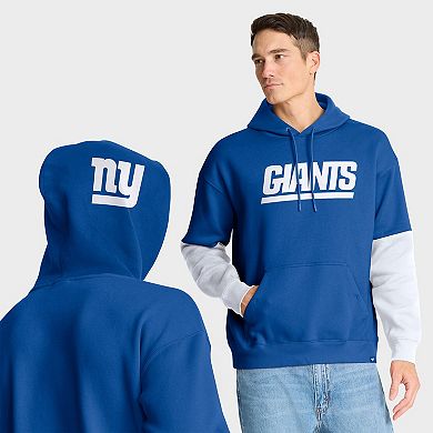 Men's Fanatics Royal New York Giants Helmet Pullover Hoodie