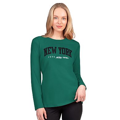 Women's G-III 4Her by Carl Banks Green New York Jets Best Play Long Sleeve T-Shirt