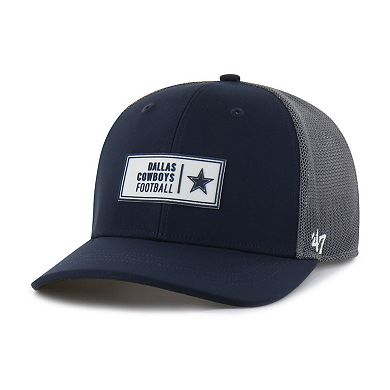 Men's '47 Navy Dallas Cowboys Cypher Adjustable Trucker Hat