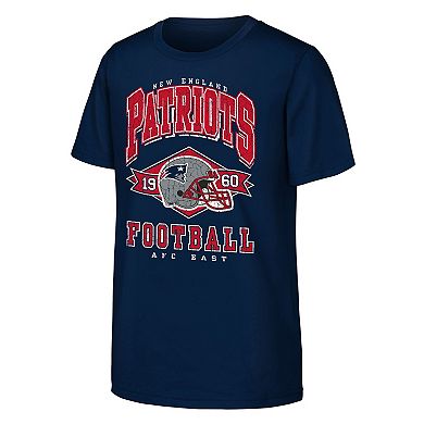 Youth Outerstuff Navy New England Patriots Kick Off T-Shirt