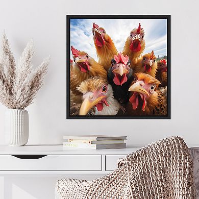 Funny Chicken Selfie by The Creative Bunch Studio