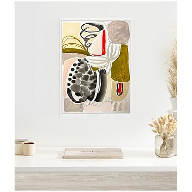 Sylvie Abstract 02 Framed Canvas by Emma Daisy