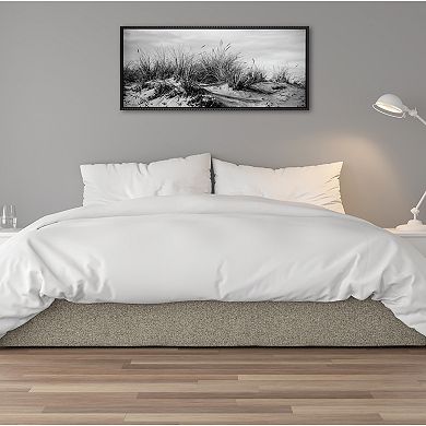 Sylvie Beaded Point Reyes No 4 Black and White Framed Canvas by Crystal Lynn Collins