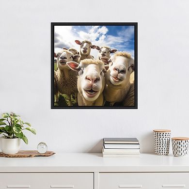 Funny Lamb Selfie by The Creative Bunch Studio
