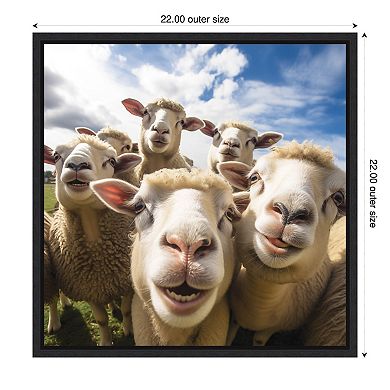 Funny Lamb Selfie by The Creative Bunch Studio