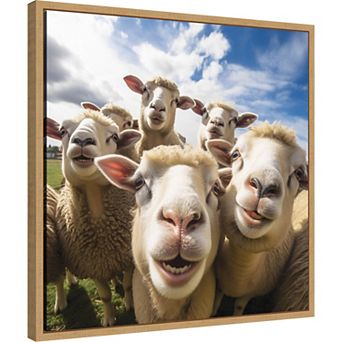 Funny Lamb Selfie by The Creative Bunch Studio