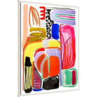 Sylvie Abstract 08 Framed Canvas by Emma Daisy