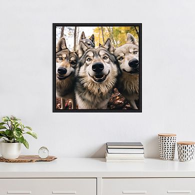 Funny Wolf Selfie by The Creative Bunch Studio