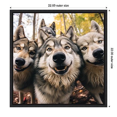 Funny Wolf Selfie by The Creative Bunch Studio