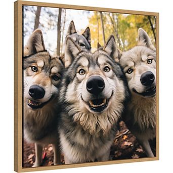 Funny Wolf Selfie by The Creative Bunch Studio