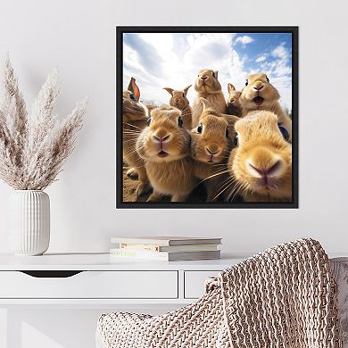 Funny Rabbit Selfie by The Creative Bunch Studio