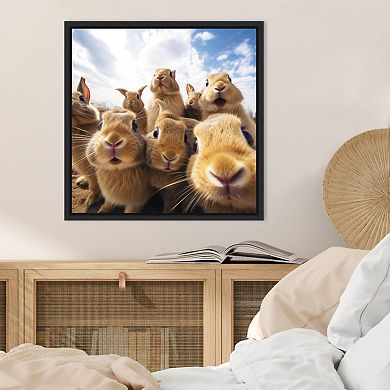 Funny Rabbit Selfie by The Creative Bunch Studio