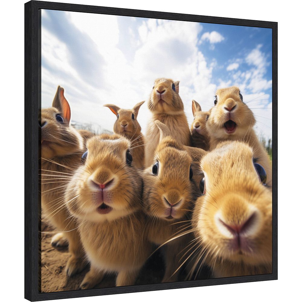 Funny Rabbit Selfie by The Creative Bunch Studio