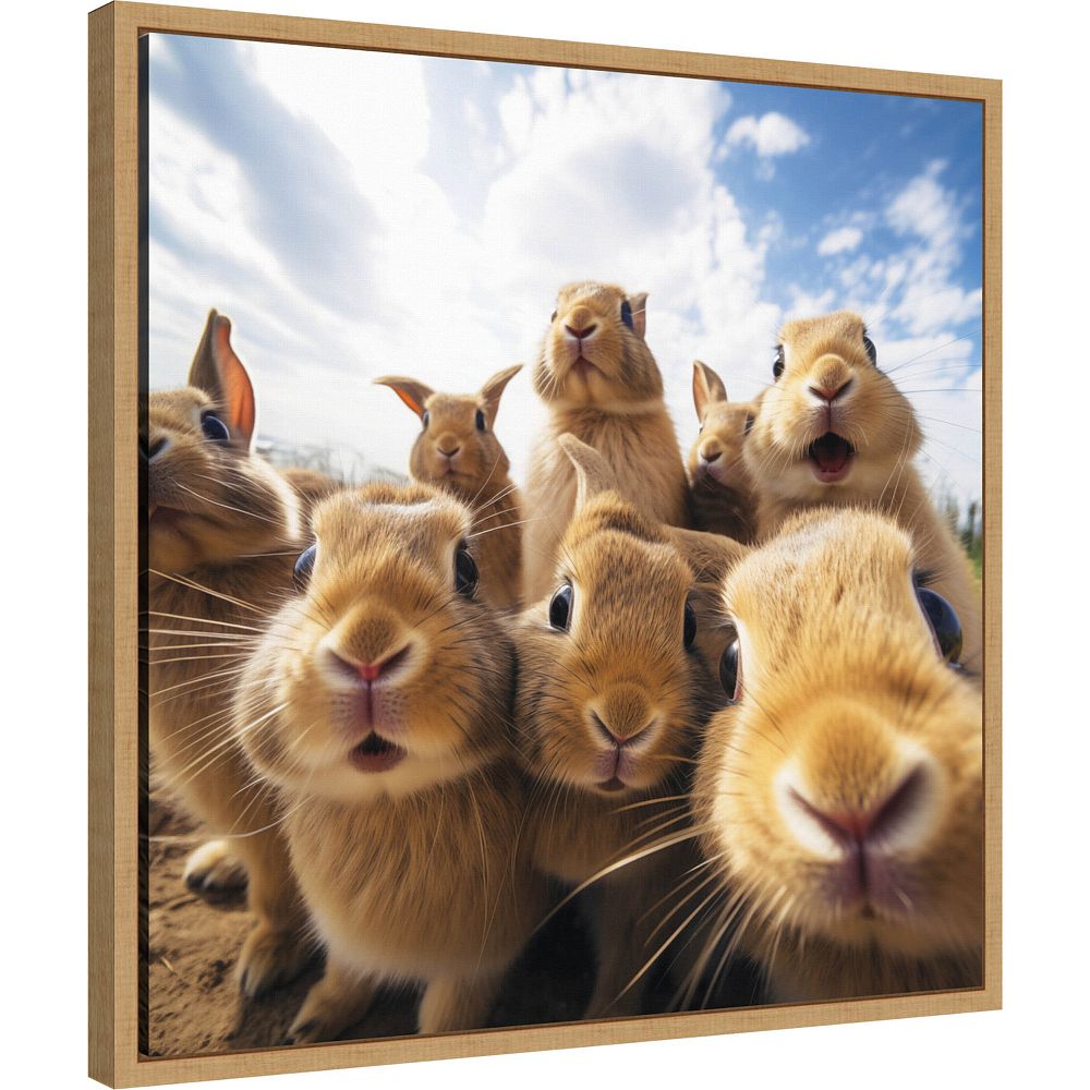Funny Rabbit Selfie by The Creative Bunch Studio