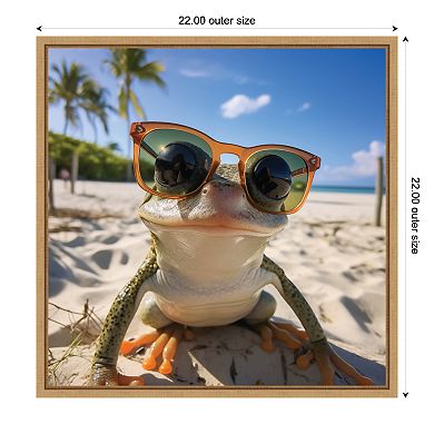 Funny Orange Frog Selfie by The Creative Bunch Studio