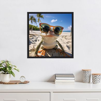 Funny Orange Frog Selfie by The Creative Bunch Studio