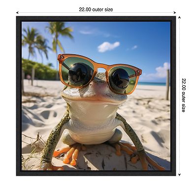 Funny Orange Frog Selfie by The Creative Bunch Studio