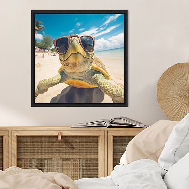 Funny Turtle Selfie by The Creative Bunch Studio