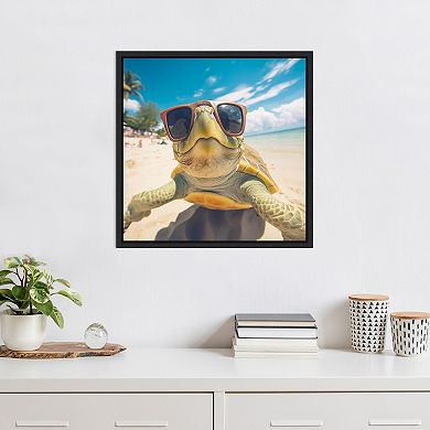 Funny Turtle Selfie by The Creative Bunch Studio